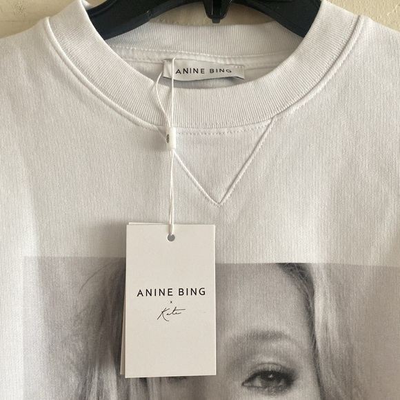 ANINE BING Ramona Kate Moss Cotton Sweatshirt NWT - Picture 10 of 16